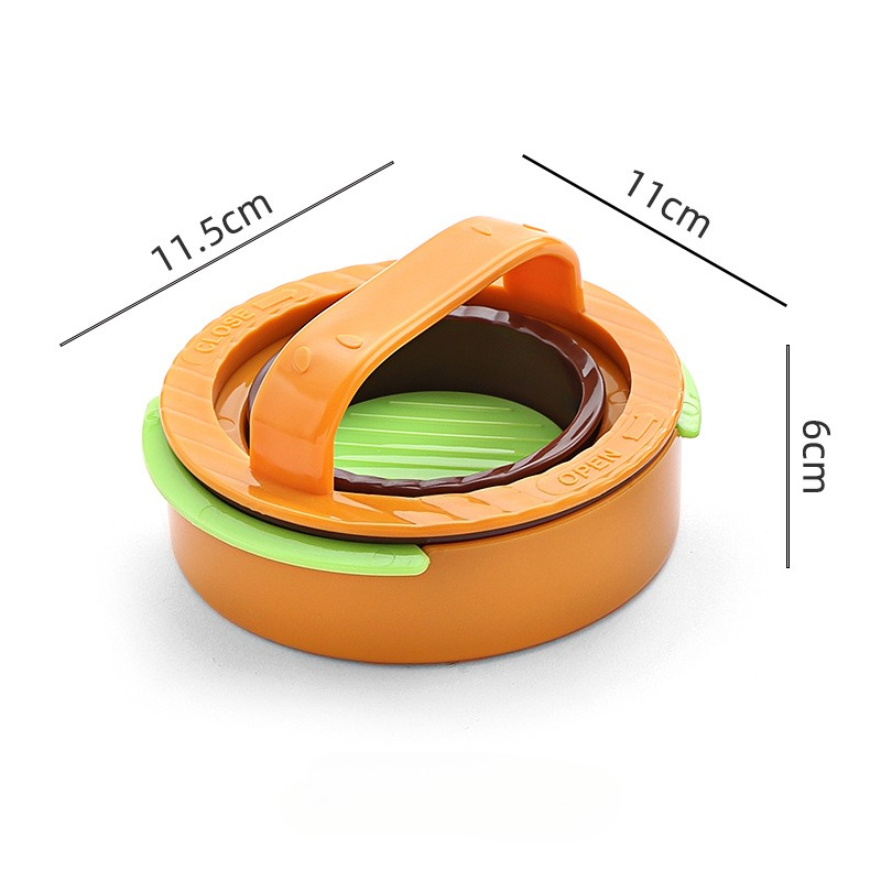 Kitchen Helper Gadgets - ホットラウンドハンバーガー バーガー プレス 牛肉グリル 食品グレードABS ハンバーガーヘルパー