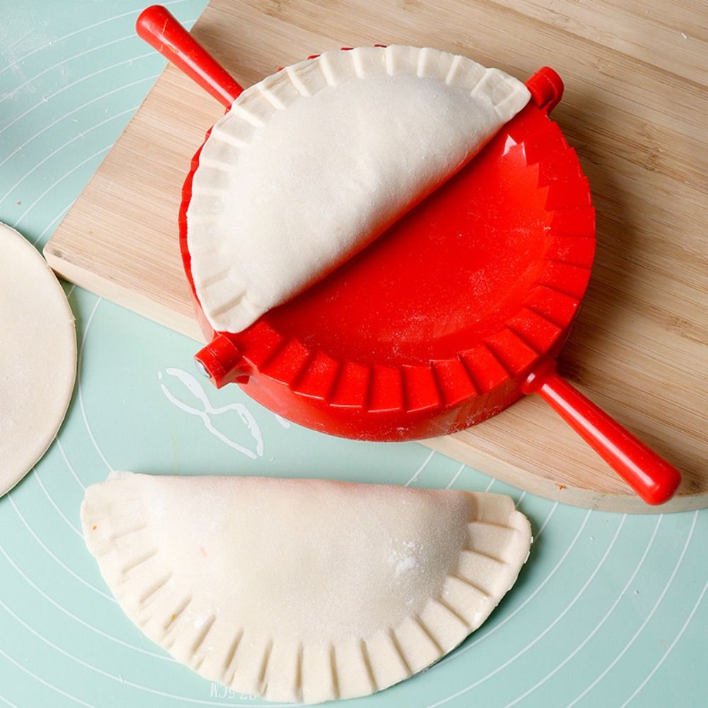 Kitchen Gadgets Dumpling Maker - キッチンガジェット 手動餃子メーカー 大型プラスチック製餃子クリップ 省力ハンドプレス ラビオリ型 餃子皮