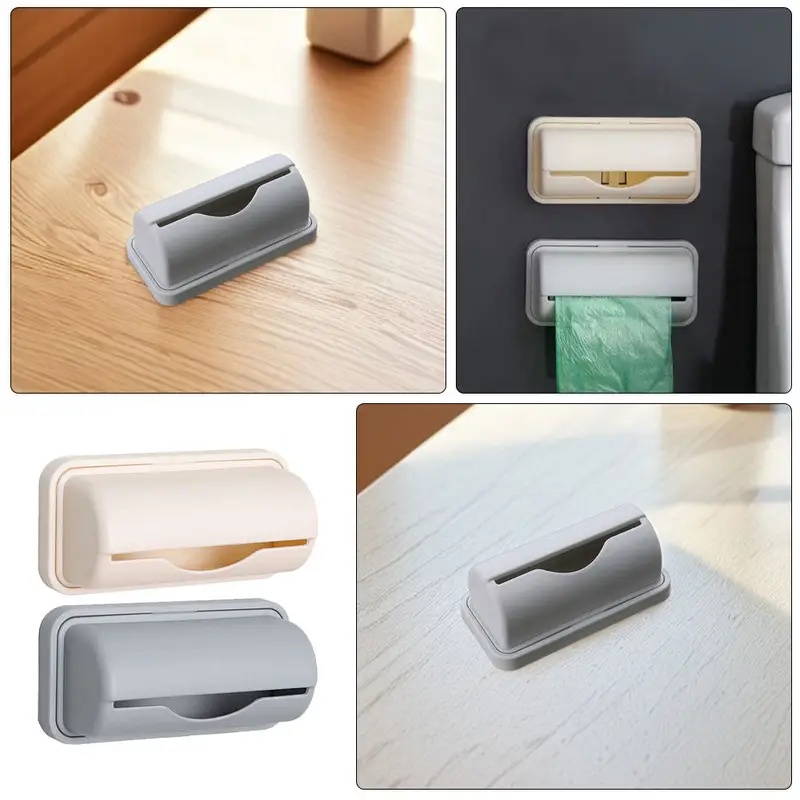 Kitchen Gadgets Organizer - 1/2/3/4個 壁掛け式ゴミ袋ディスペンサー キッチン必需品 バッグ収納オーガナイザー キャビネット、棚、バスルーム、ガレージ用
