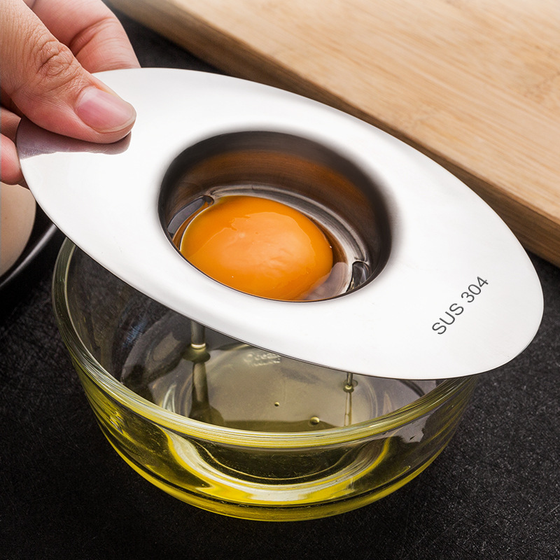 Egg Separator Tool - ステンレス鋼卵白分離ツール卵黄フィルターガジェットキッチンアクセサリー分液漏斗スプーン卵分割ツール