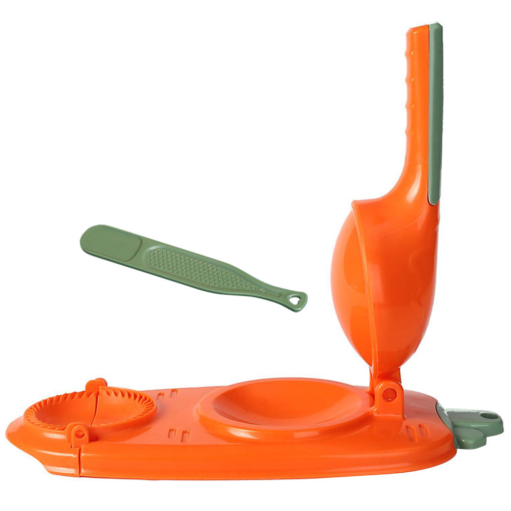Kitchen Gadgets Dumpling Maker - 2-in-1 餃子皮製造機、両端にプレス機能付き、人間工学に基づいたハンドル、お手入れが簡単、滑らかな表面、キッチン用便利グッズ