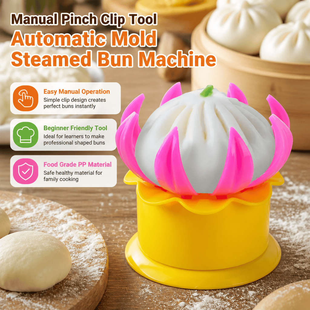 Kitchen Gadgets Dumpling Maker - 蒸しパン型 手動メーカー DIY 餃子ツール キッチンガジェット 初心者向け
