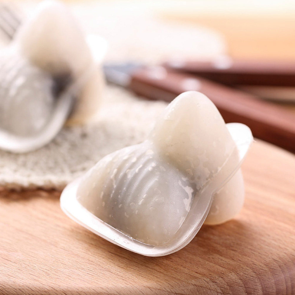 Kitchen Gadgets Dumpling Maker - 12個入り プラスチック製 三角粽型 お団子型 中華風お粥メーカー キッチン用品