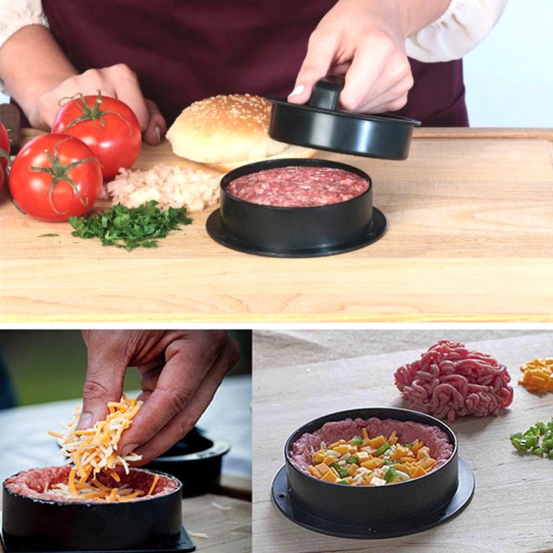 丸型ハンバーガープレス バーガープレス 牛肉グリル 食品グレ - Kitchen Helper Gadgets のレビューと価格