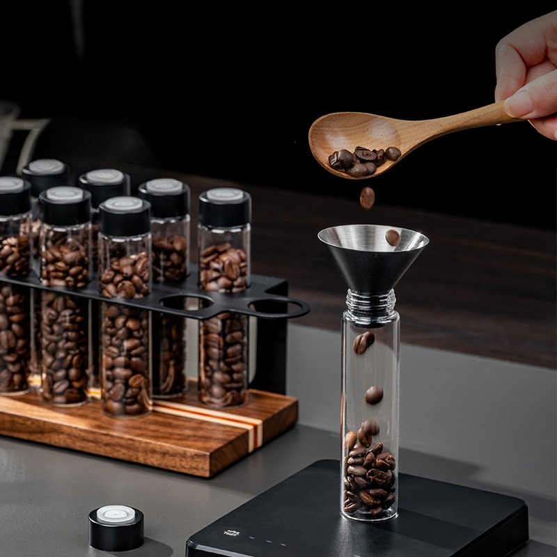 JUSTINLAU ガラス製コーヒー豆保存容器 気密1方向バ - Kitchen Gadgets Organizer のレビューと価格