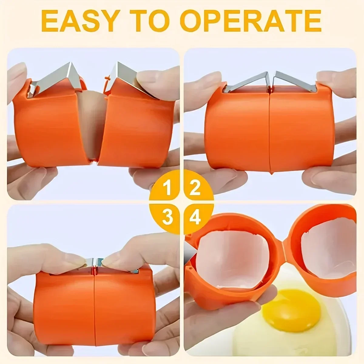 1/3 個-新しい卵殻オープナープレス卵殻セパレーターポータ - Egg Separator Tool のレビューと価格