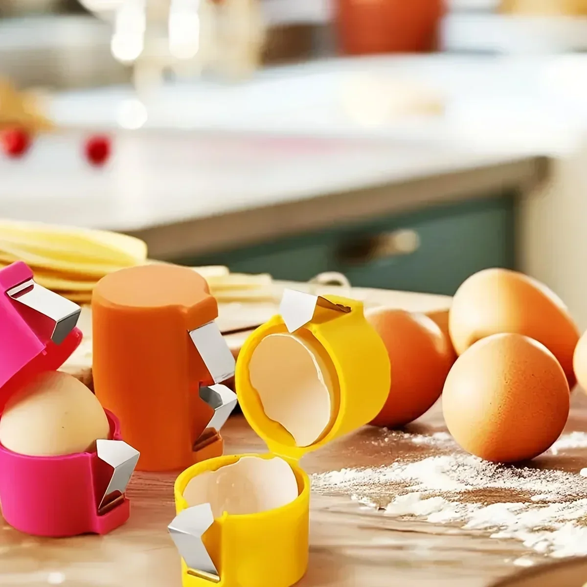 1/3 個-新しい卵殻オープナープレス卵殻セパレーターポータ - Egg Separator Tool のレビューと価格