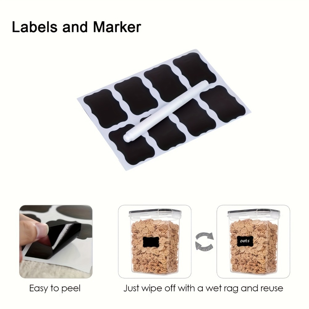 24個入り食品保存容器 12箱 12蓋 気密パントリーオーガ - Kitchen Gadgets Organizer のレビューと価格