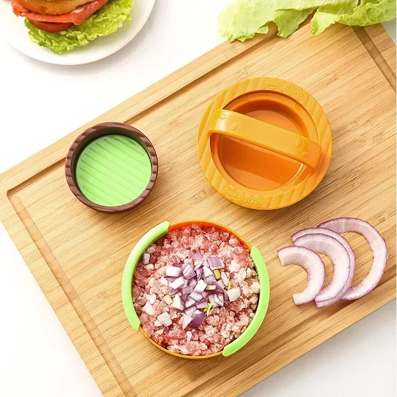 ホットラウンドハンバーガー バーガー プレス 牛肉グリル 食 - Kitchen Helper Gadgets のレビューと価格