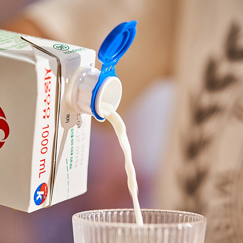 箱入りミルク密封蓋鮮度保持シーラー蓋プラスチックヘルパーフー - Kitchen Helper Gadgets のレビューと価格