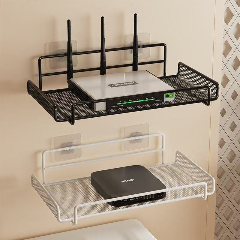 ステンレス製壁掛けルーターシェルフ 穴あけ不要 Wifi収納 - Kitchen Gadgets Organizer のレビューと価格