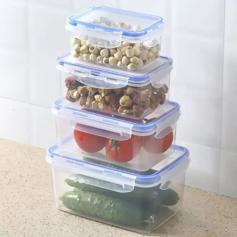 キッチン冷蔵庫密閉型長方形冷蔵庫収納ボックス蓋付きプラスチッ - Kitchen Gadgets Organizer のレビューと価格