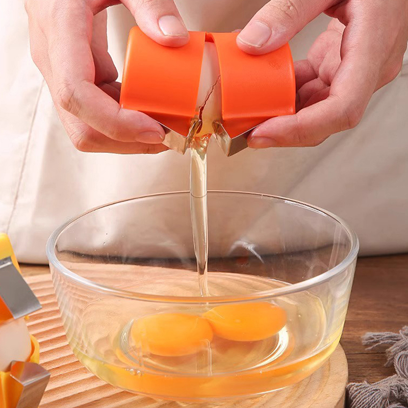 1個入り卵殻分離器、手持ち式卵殻オープナー、家庭用卵切断ツー - Egg Separator Tool のレビューと価格