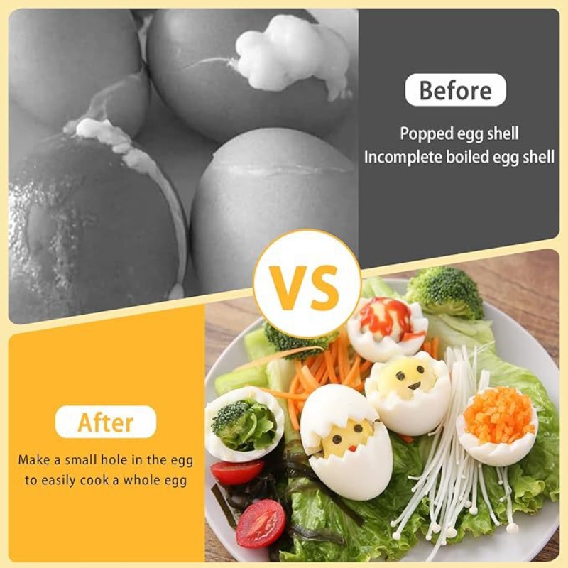 ステンレス製の卵穴あけ針、生卵のポーチング用穴あけパンチ、キ - Egg Separator Tool のレビューと価格