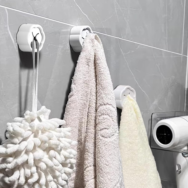 6個入り 粘着式タオルホルダー ノードリル壁掛けフック キッ - Kitchen Gadgets Organizer のレビューと価格