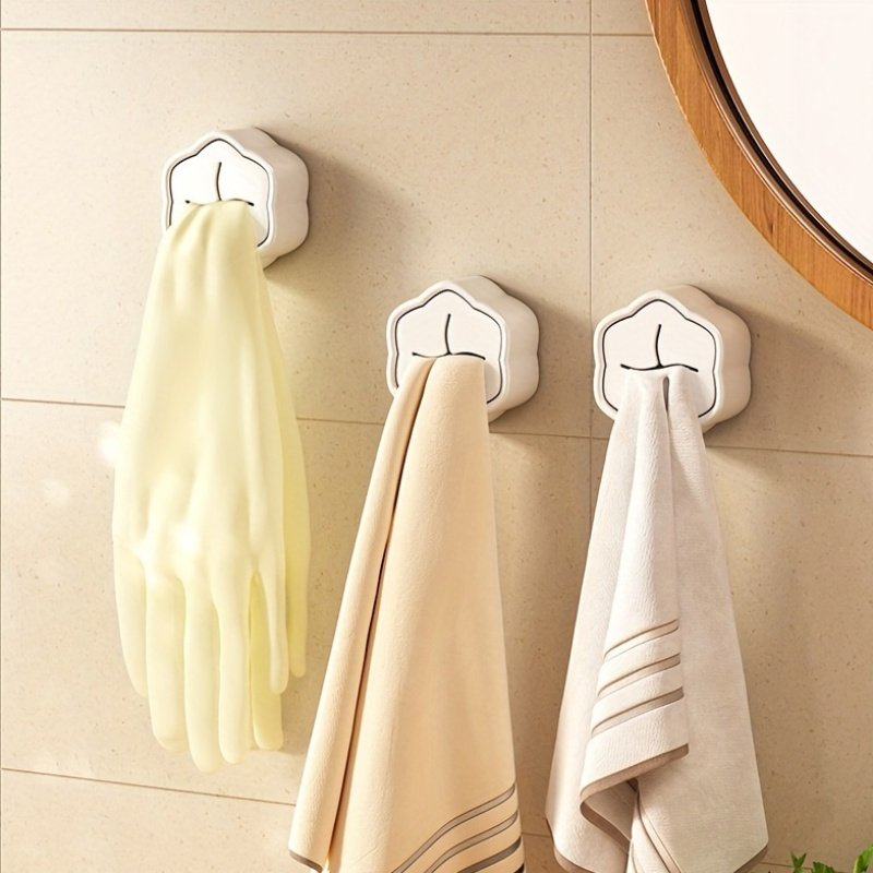 6個入り 粘着式タオルホルダー ノードリル壁掛けフック キッ - Kitchen Gadgets Organizer のレビューと価格