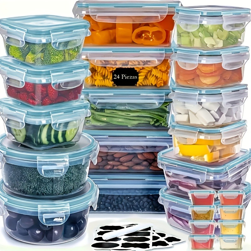 48個入り BPAフリー食品保存容器セット – キッチン、パ - Kitchen Gadgets Organizer のレビューと価格