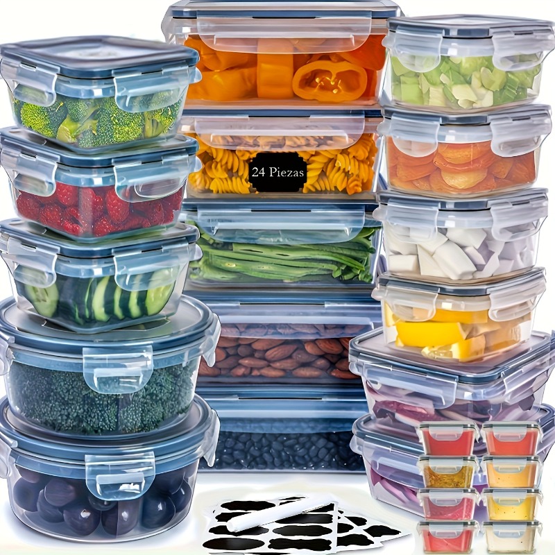 48個入り BPAフリー食品保存容器セット – キッチン、パ - Kitchen Gadgets Organizer のレビューと価格