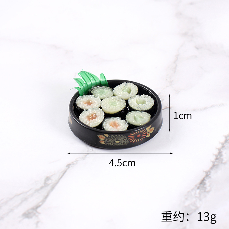 ミニゴールドパターン寿司盛り合わせ日本の弁当ミニチュア模造食 - Kitchen Gadgets Gold のレビューと価格